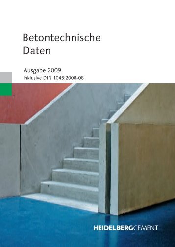 Betontechnische Daten