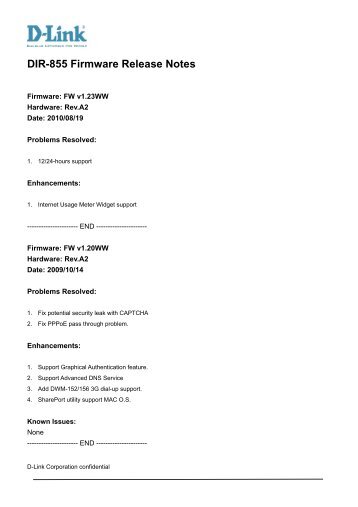 Dir 855 Firmware drivers results
