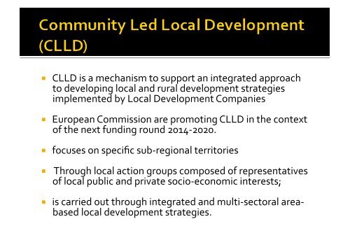 Brian Carty - Director, Irish Local Development Network - Clann Credo