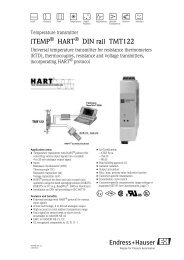 iTEMP HART TMT122 - å¾·å½Endress+Hauser(E+Hå¬å¸)