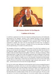 His Eminence Khentin Tai Situ Rinpoche Confidence & Devotion