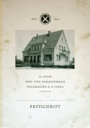 50 Jahre Spar- und Darlehnskasse Holzhausen an der Porta