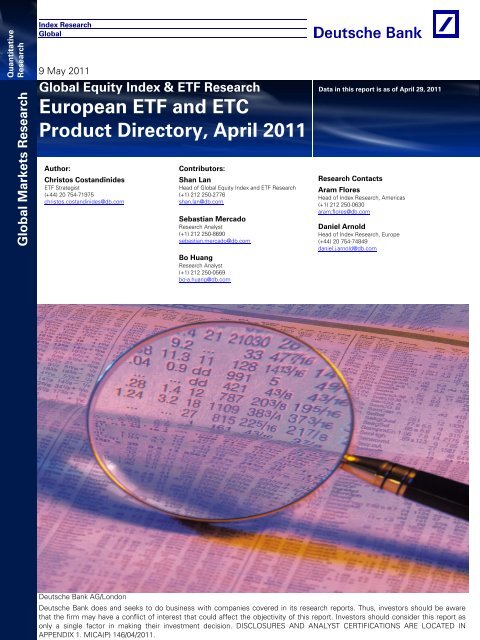 researchglobal 9 5 2011 - ETFs - Deutsche Bank