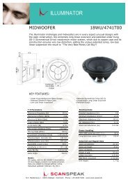 MIDWOOFER 18WU/4741T00 - Scan-Speak