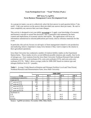 Farm Business Management CDE Test 2007.pdf - Iowa FFA ...