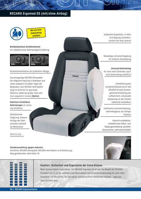 Recaro Ergonomiesitze (PDF) - Otto Rupf AG