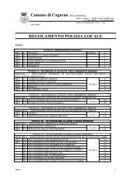 REGOLAMENTO POLIZIA LOCALE - Comune di Cogorno