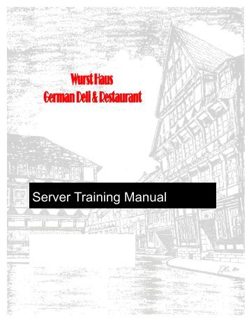 SERVER TRAINING MANUAL with washout - The Wurst Haus