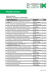 Moderatoren - IKV-Kolloquium