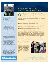 Afghanistan info (PDF) - Thunderbird School of Global Management