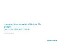 Hausanschlussbeispiele im TN- bzw. TT-System (PDF) - Bayernwerk