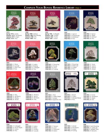 complete your bonsai reference library page 1 - International Bonsai ...