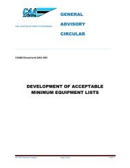 GAC 003 - Development of Acceptable MELs - Civil Aviation ...