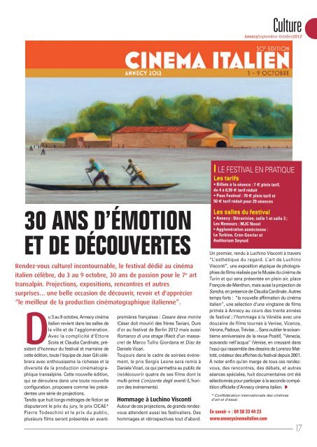 Magazine 223-septembre-octobre 2012 - Annecy