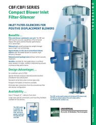 CBF/CBFI SERIES Compact Blower Inlet Filter-Silencer - Universal ...