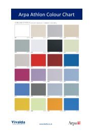 Arpa Athlon Colour Chart - Vivalda