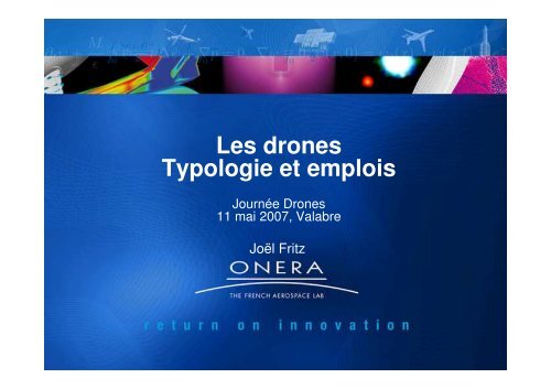 Les drones Typologie et emplois