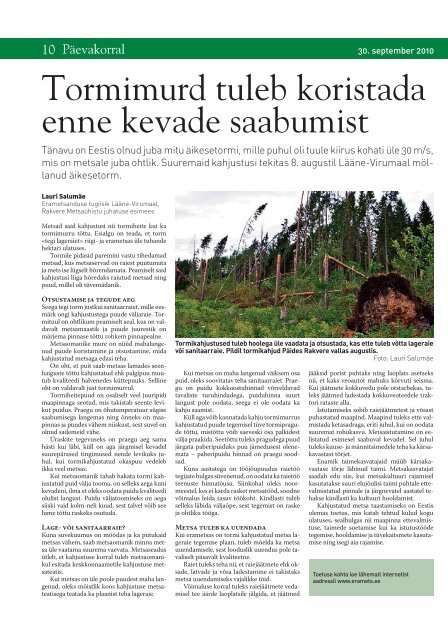 Sinu Mets-sept 2010.pdf - SA Erametsakeskus