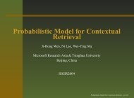 Probabilistic Model for Contextual Retrieval