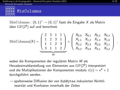 AES - Arbeitsgruppe Theoretische Informatik und IT-Sicherheit