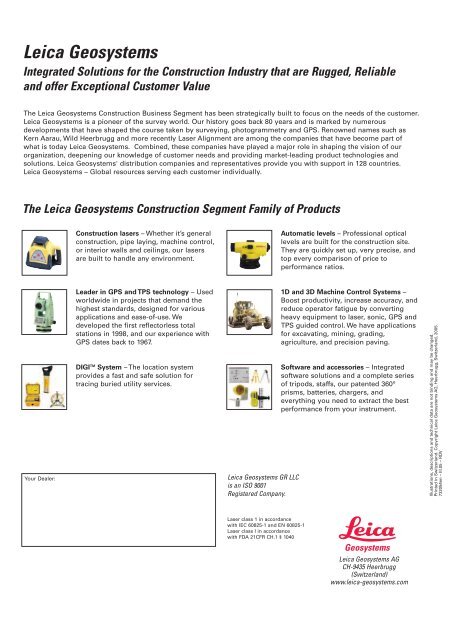 100LR Long Range Laser - Leica Geosystems