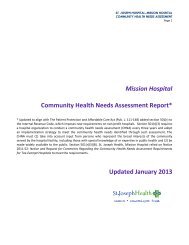Mission Hospital Community Health Needs Assessment Report ...