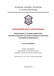 STRESZCZENIE PRACY MAGISTERSKIEJ - sirts