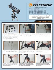 Quick Set-up Guide - Celestron