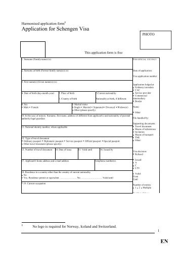 EN Application for Schengen Visa