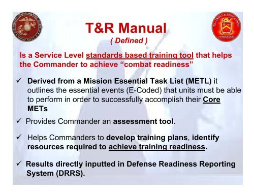 T&R Manual