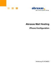 Abraxas Mail Hosting iPhone Konfiguration - Informatik des Kantons ...