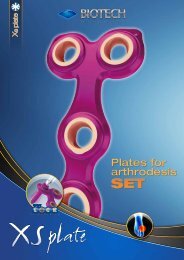 Plates for arthrodesis Plates for arthrodesis - Biotech ortho