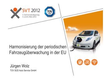 Harmonisierung der periodischen Fahrzeugüberwachung in der EU