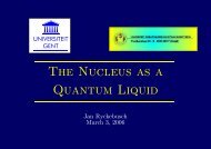 The Nucleus as a Quantum Liquid - Theoretical Nuclear Physics and ...