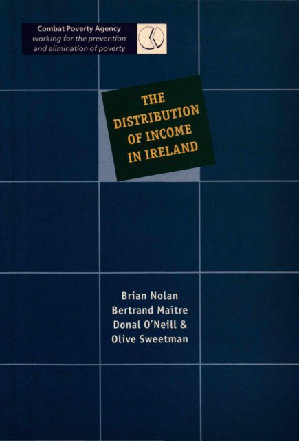 The Distribution of Income in Ireland (2000) - Combat Poverty Agency