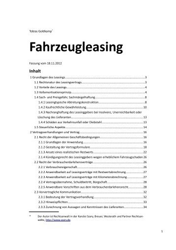 Fahrzeugleasing - Leasing-Hilfe