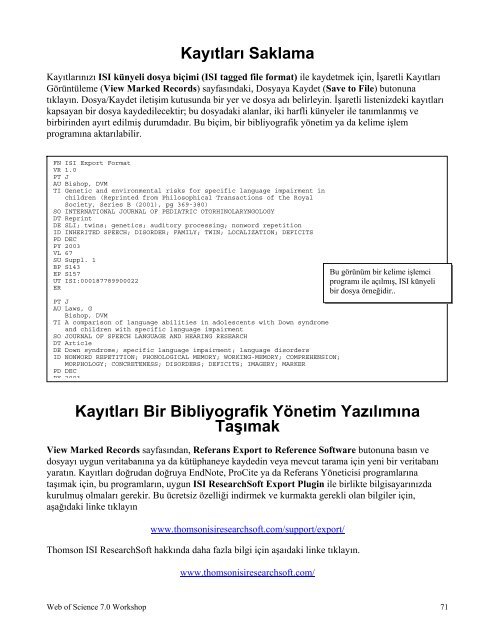 The Web of Science SM - ekual