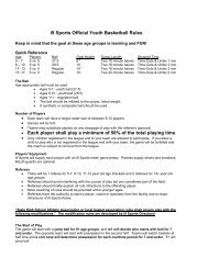 i9 Sports Official Youth Basketball Rules • Each player shall play a ...