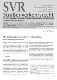 Straßenverkehrsrecht - SVR