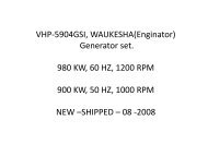 VHP-5904GSI, WAUKESHA(Enginator) Generator set ... - Kraft Power