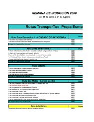 Rutas TransporTec Prepa Esmeralda