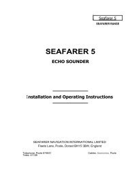 seafarer 5 echo sounder - Equipment