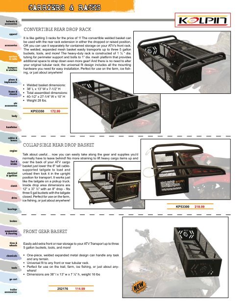 CARRIERS & RACKS - Automatic Distributors