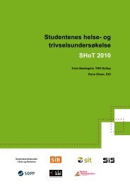 Studentenes helse - Studentsamskipnaden i Stavanger ...