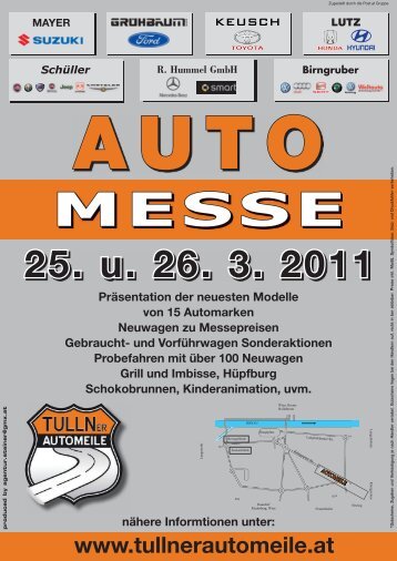 25. u. 26. 3. 2011 AUTO Präsentation der ... - Tullner Automeile