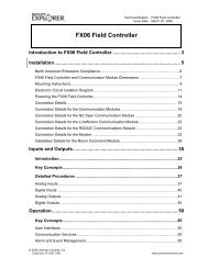 FX06 Field Controller Technical Bulletin - Titan Air