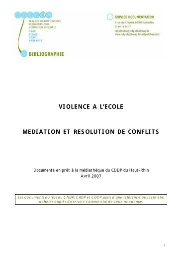 violence a l'ecole mediation et resolution de conflits - Sylvie Castaing