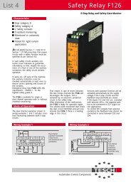 Safety Relay F126 - TESCH GmbH Wuppertal