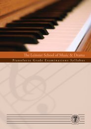 The Leinster School of Music & Drama - Griffith College Dublin