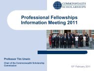 About the CSC - Commonwealth Scholarship Commission in the ...